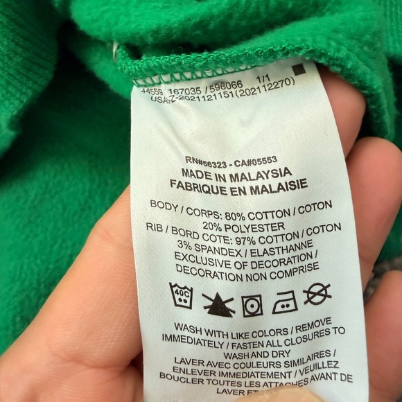 Nike Vibrant Green Cropped Baggy Oversized fit pullover half button XXL Women's - Picture 11 of 11